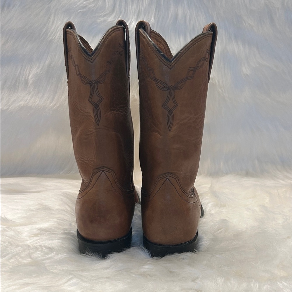 Ariat Women’s Cognac Heritage Roper Cowboy Boots Size 6.5 - Picture 2 of 10